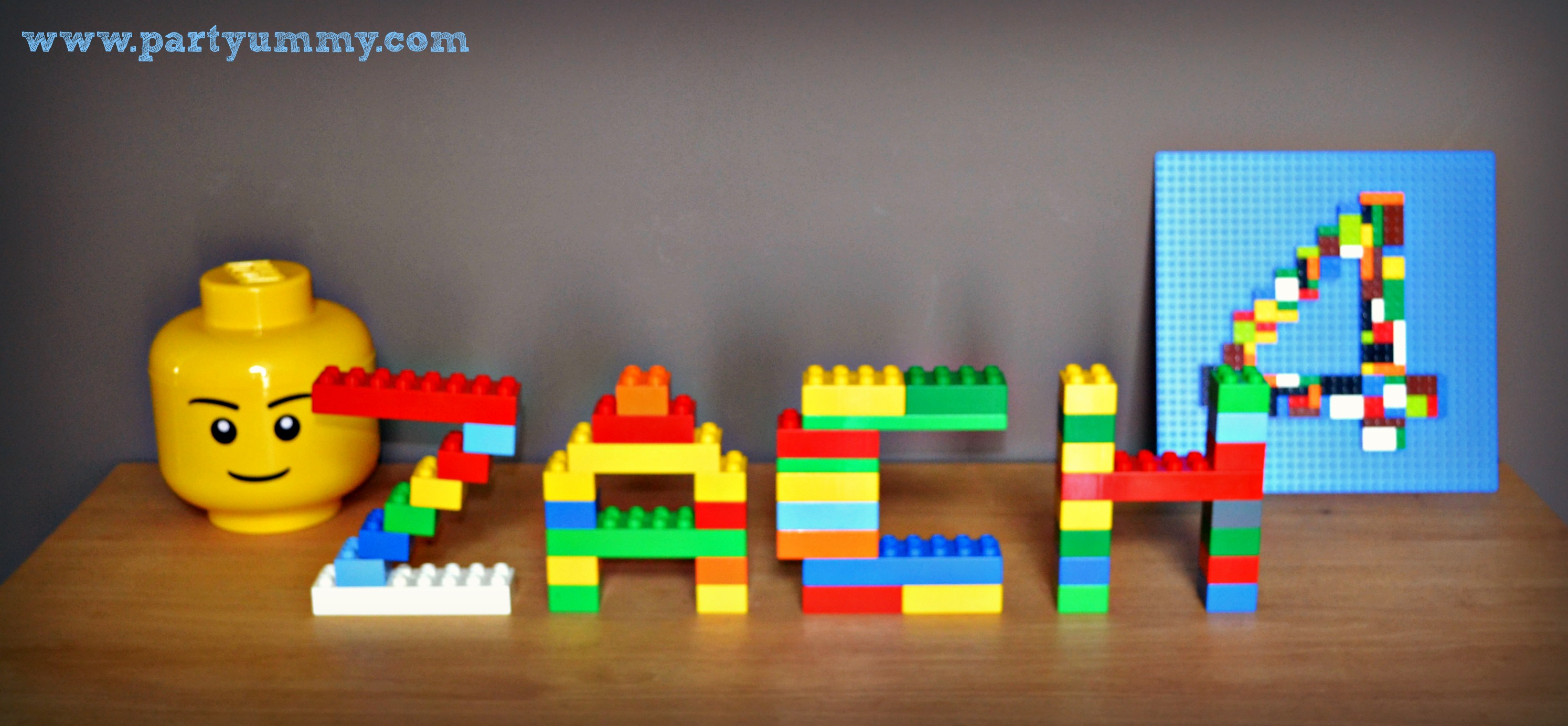 Anniversaire Lego Deco Prenom Tete