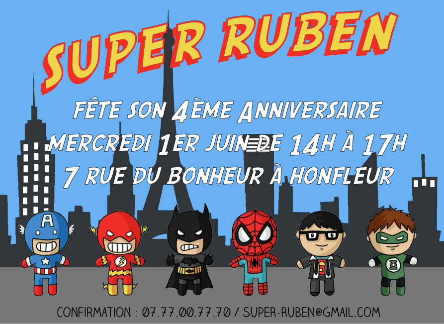 invitation-anniversaire-superheros-birthday