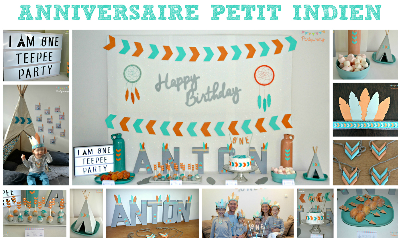 anniversaire-petit-indien-sweet table-plumes-fleches-coiffe-tipi-teepee-desserts-pow-wow-party